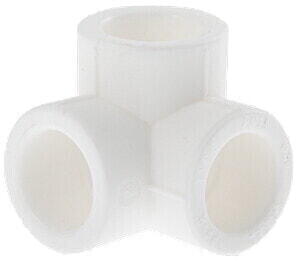 Valtec Тройник (VTp.738) PPR 25мм 2-х плоскостной белый