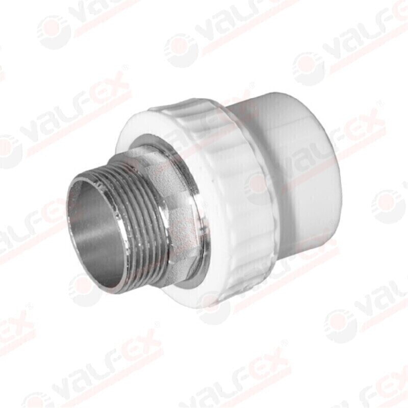 ValFex Муфта переходная НР 40 x 1 1/4" под ключ ( уп 25/5 шт.) БЕЛАЯ