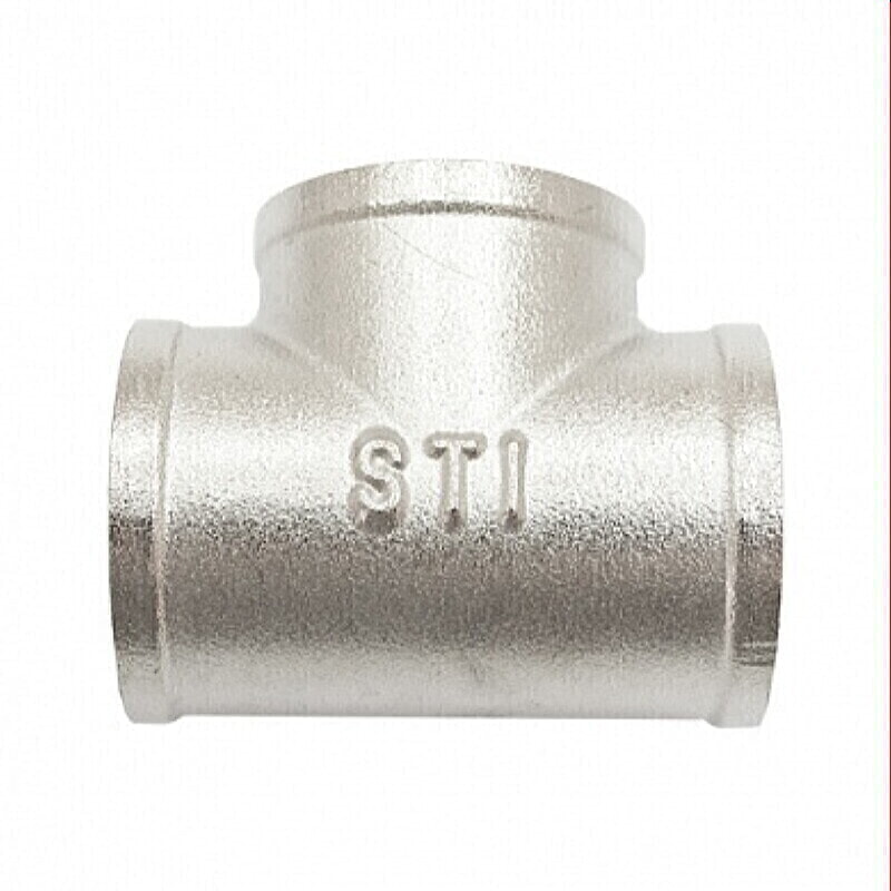 STI Тройник 1/2" никелированный