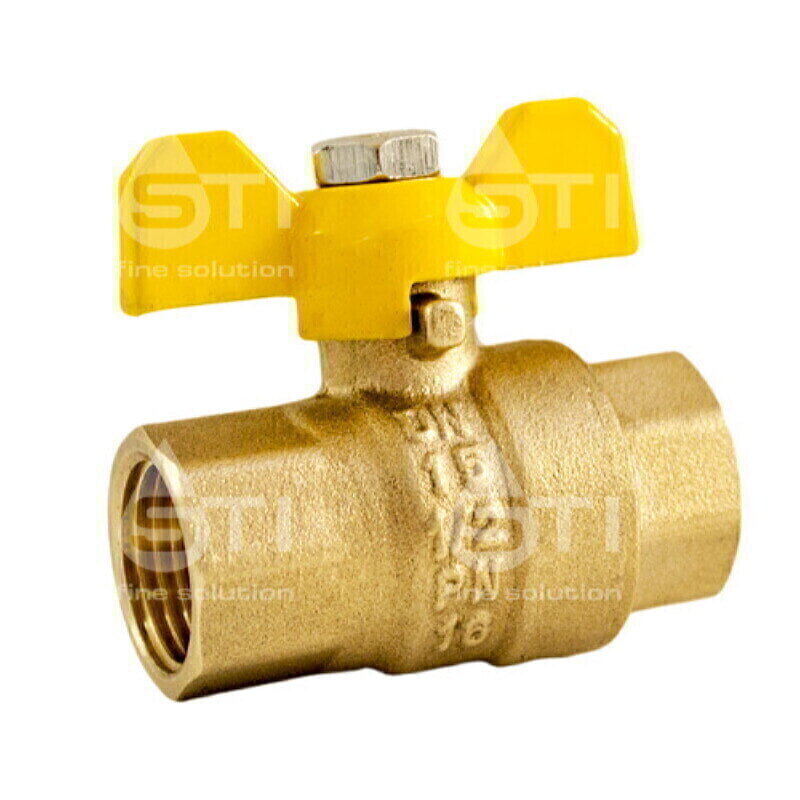 STI Кран шар. вн.-вн. 1/2" ГАЗ  бабочка