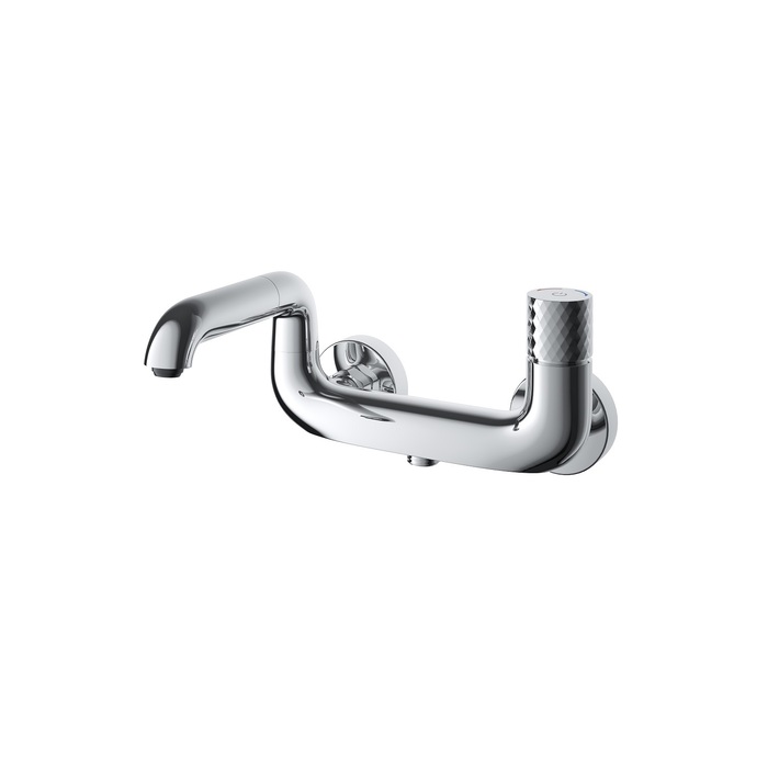 IDDIS Смеситель для ванны с управлением Push Control Twist IDDIS TWISBBTi02WA