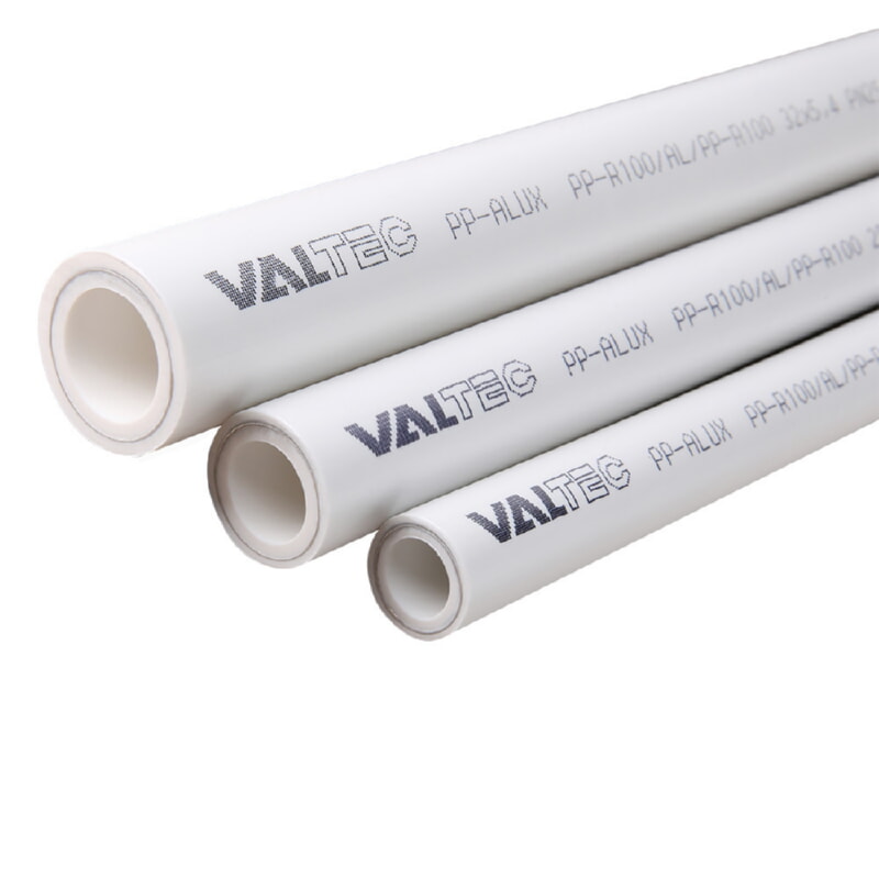 Valtec Труба PP-ALUX алюминий PN25 63х10,5 белая VTp.700.AL25.63