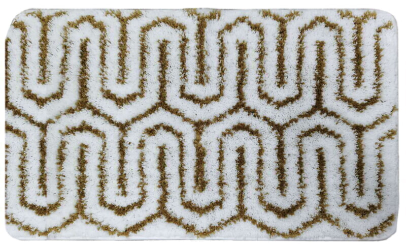 Studiotex Коврик для ванной из микрофибры MAZE Beige, 45*75, BM4575MD01BG