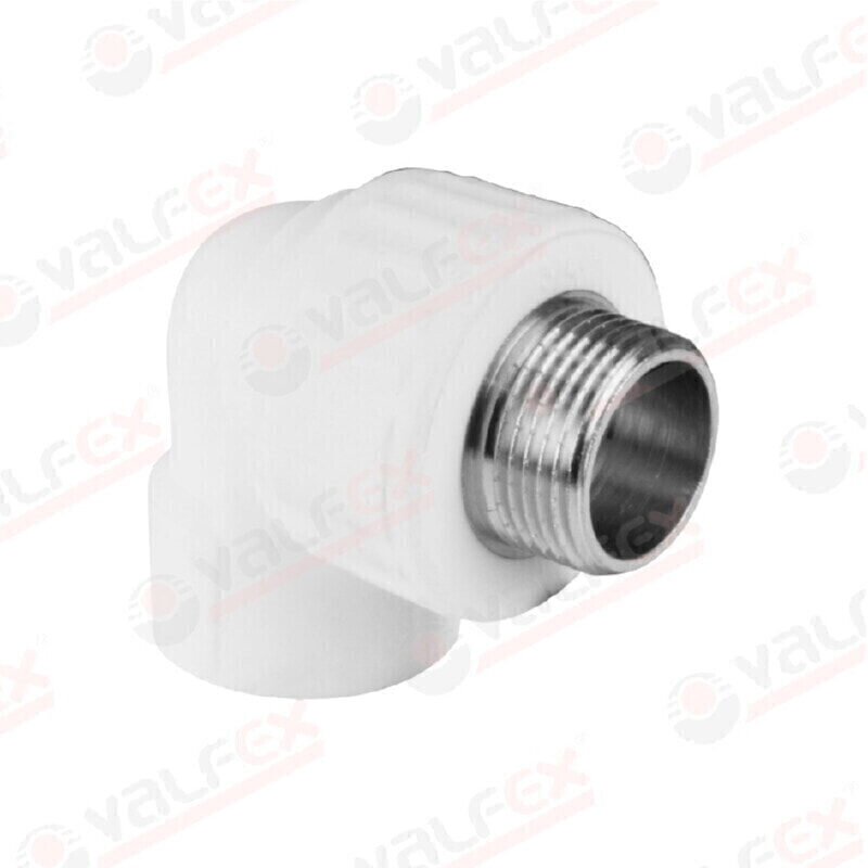 ValFex Угольник переходной НР 25х3/4" ( уп 80/20 шт.) БЕЛЫЙ