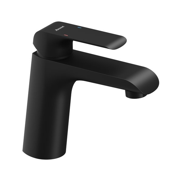 RAVAK Смеситель  для умывальника без донного клапана FLAT BLACK 