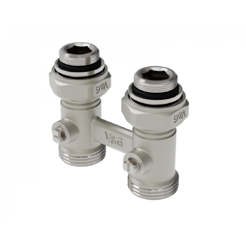 VALOGIN Узел для нижнего подключения радиатора 1/2"х3/4"