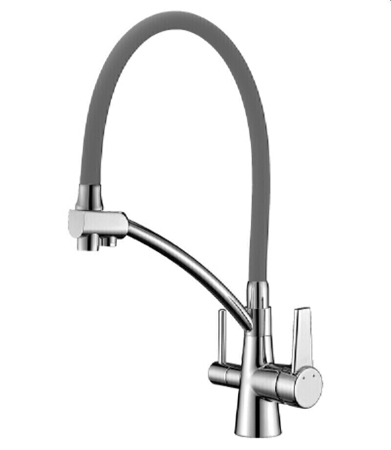 Lemark COMFORT LM3071C-Gray Смеситель для кухни с подключением к фильтру с питьевой водой СЕРЫЙ