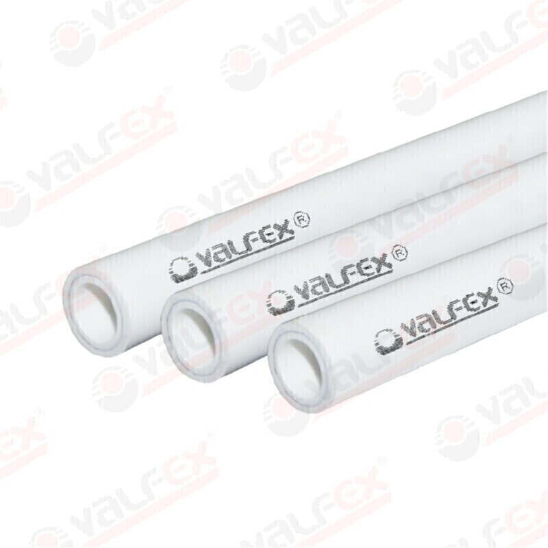 ValFex Труба армированная ALUMINIUM, SDR 6 PN25, ø 50х8,3 мм ( уп.24 м.) БЕЛАЯ