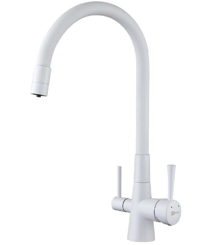 Lemark COMFORT LM3075W Смеситель для кухни с подключением к фильтру с питьевой водой, БЕЛЫЙ