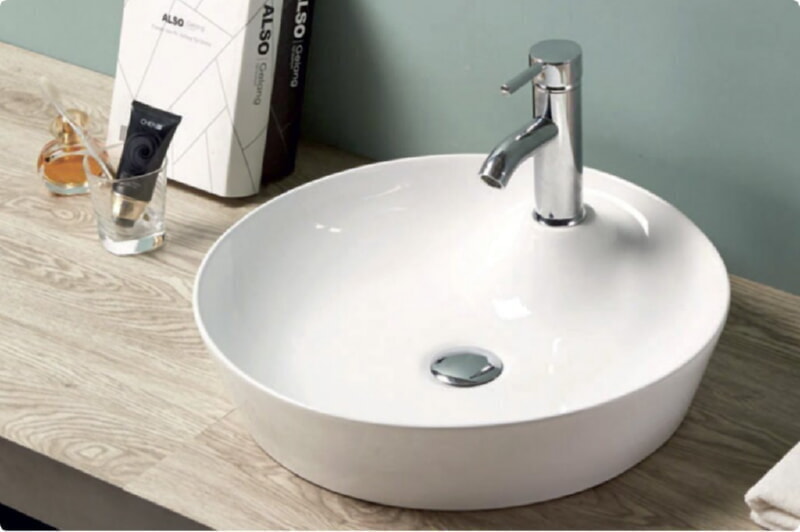 BelBagno Раковина накладная керамическая круглая BB1306	