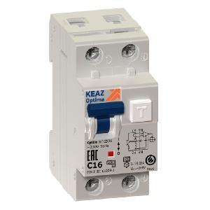 КЭАЗ АВДТ с защитой от сверхтоков OptiDin D63-22C20-A-УХЛ4 (2P, C20, 30mA)