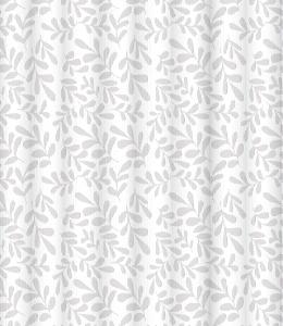 Lemark Штора для ванной 200*180  C2018T036 Snow flakes, текстиль, пластик. кольца 12 шт