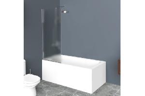 BelBagno Душевая шторка на ванну UNO-V-1-85/150-P-Cr , стекло матовое 