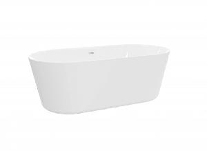Cezares BB306-1785x840 Отдельностоящая, овальная акриловая ванна + слив-перелив BB39-OVF-CRM, хром