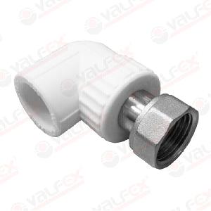ValFex Угол с накидной гайкой 20х1/2" ( уп 120/60 шт.) БЕЛЫЙ