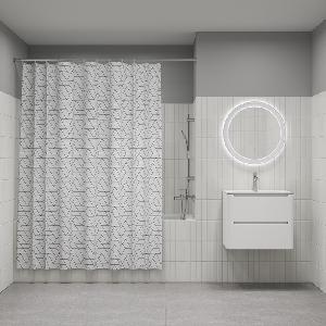 IDDIS Штора для ванной 200x180 см Полиэстер IDDIS BB01P18i11