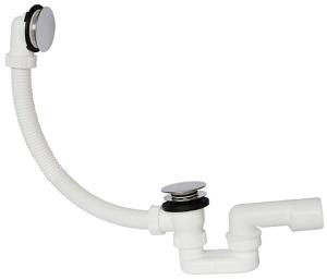 RIHO Cифон для ванны PlastBrno Чехия EVK0157 750 мм.(подходит для ванн с С/П посередине)  Система клик-клак.