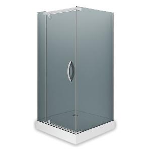 Alex Baitler AB 244-100 Душевое ограждение 100*100*200, стекло ТОНИРОВАННОЕ, стальной профиль 